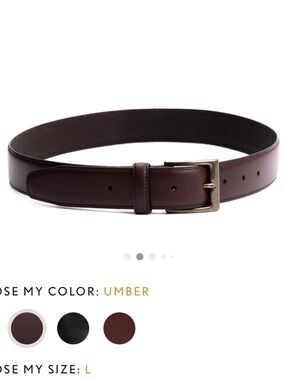 Portland Leather Women's Brown Leather “Legacy” Belt
